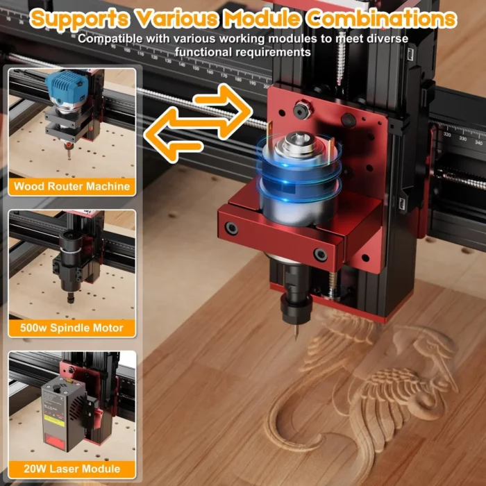 Twotrees TTC450 PRO CNC Router Machine - Bilde 8