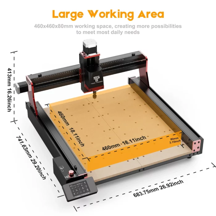 Twotrees TTC450 PRO CNC Router Machine - Bilde 5