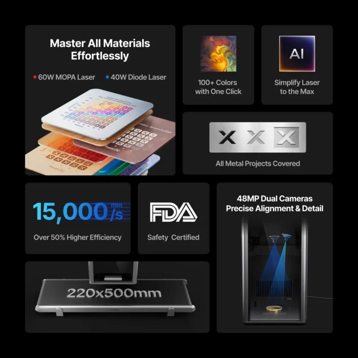 XTOOL F2 Ultra Single Laser Engraver - Bilde 10