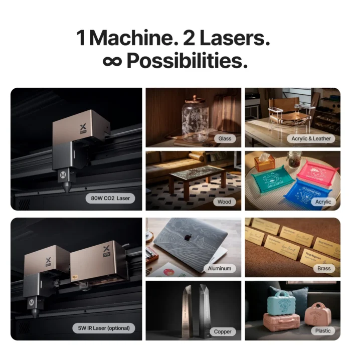 xTool P3 80W CO2 laser med AI - Bilde 13